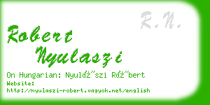 robert nyulaszi business card